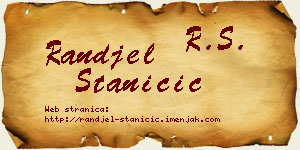 Ranđel Staničić vizit kartica